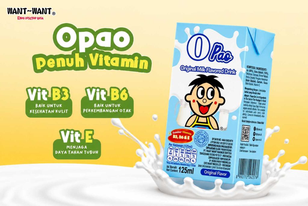 Opao Minuman Rasa Susu Mengandung Vitamin